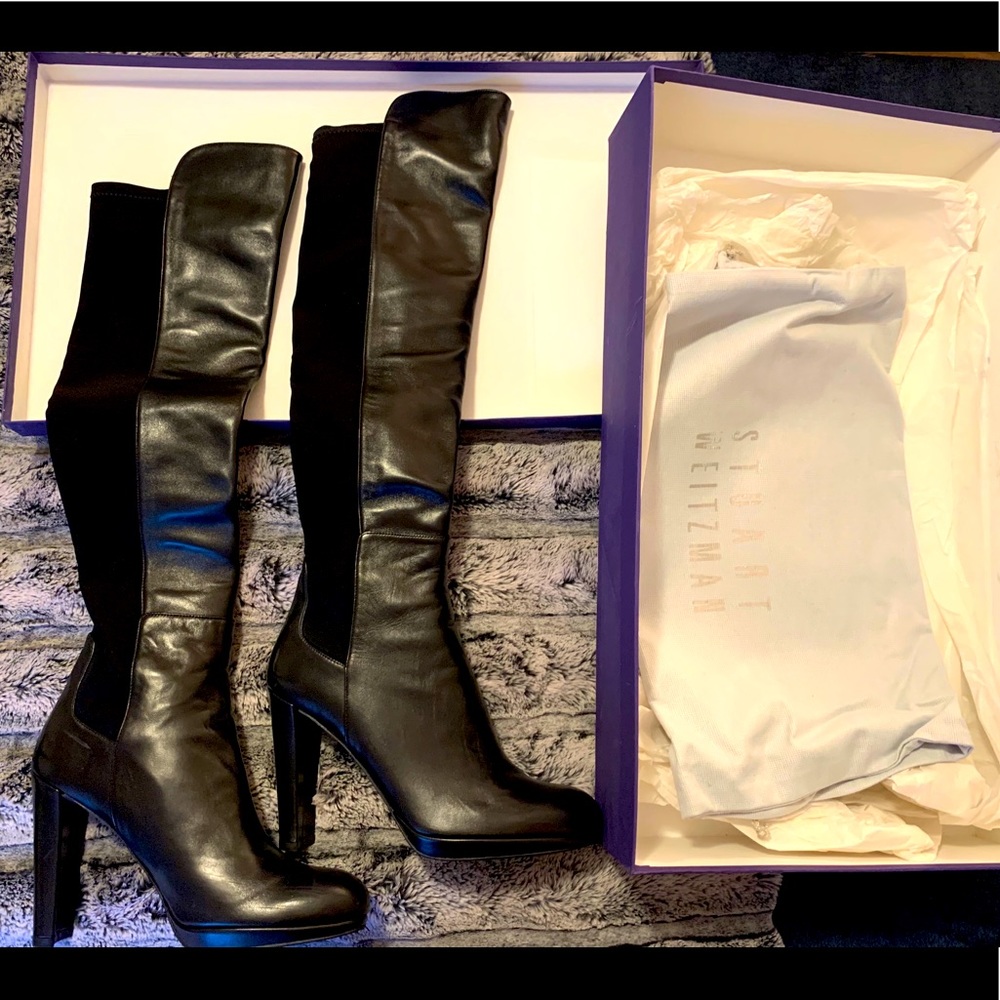 Stuart Weitzman Highline Blavk Nappa